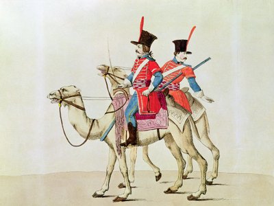Soldati del reggimento dei dromedari, 1839 da Laderer